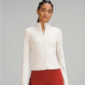 Lululemon Nulu Cropped Define Jacket in White Opal